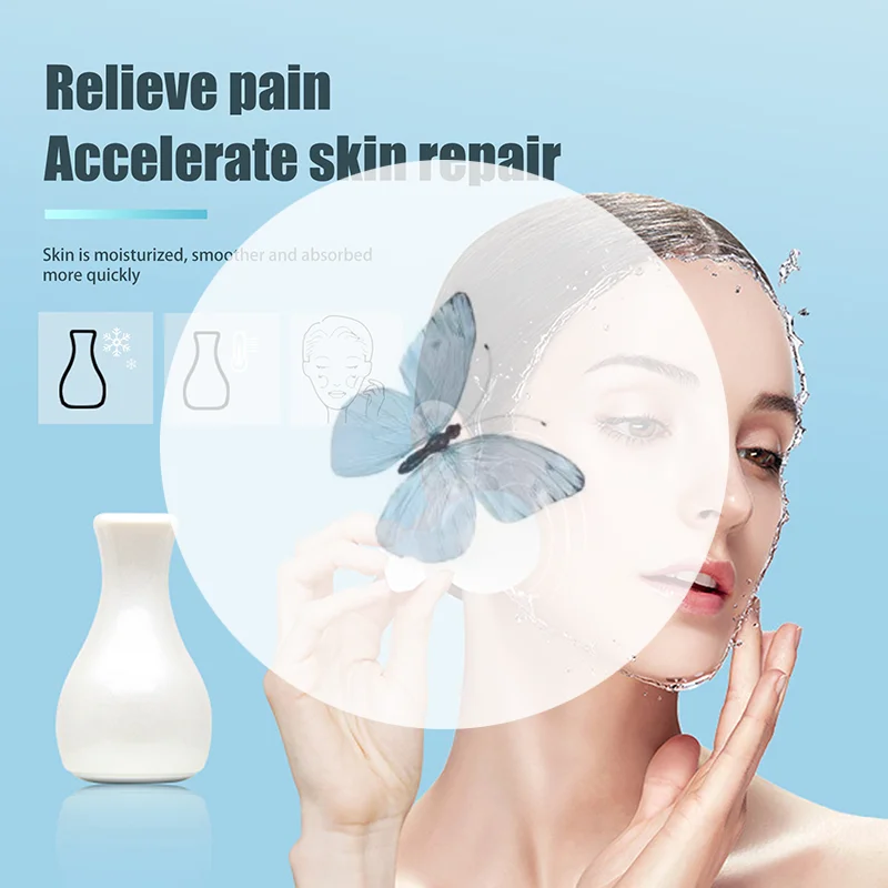 يده الوجه الباردة ضغط الجمال أداة الرفع البدني المضادة للتجاعيد الوجه التبريد مدلك الهدوء الجلد مبرد الثلج