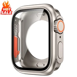 Change To Ultra Case for Apple Watch 11 10 9 8 7 46mm 42mm 45mm 41mm Hard Cover Screen Protector IWatch Series 6 SE 5 4 44/40mm