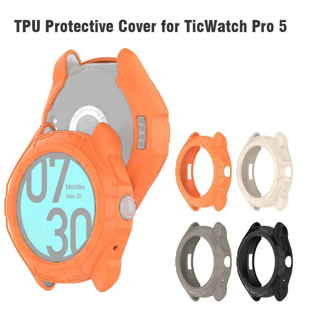 TPU Beschermhoes Voor Ticwatch Pro 5 Zachte Siliconen Bumper Case Accessoires Voor Ticwatch 5 Pro Protector Case Shell