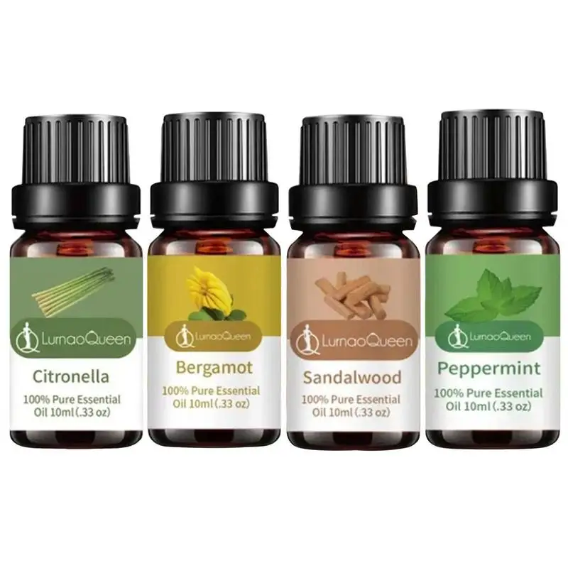 10ml Aromatherapy Essential Oil Safe Natural Plant Extract Citrus Sandalwood Lemongrass Mint Creat Moisturizes Sooth Skin Effect