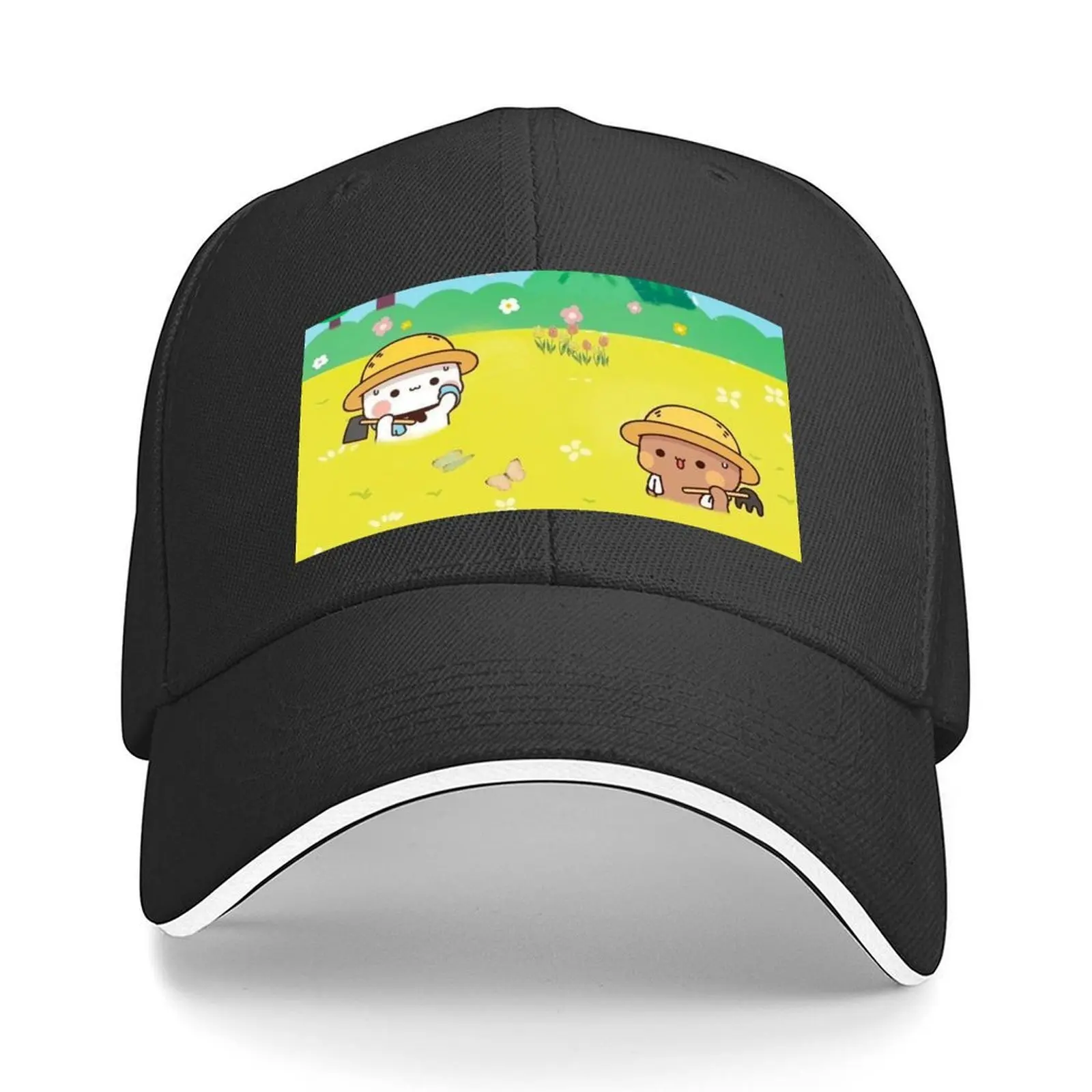 

Cute Couple Dudu And Bubu Are Hard Working On The Field Baseball Cap hard hat hats for men Luxury man cap Luxury Hat Man Women's
