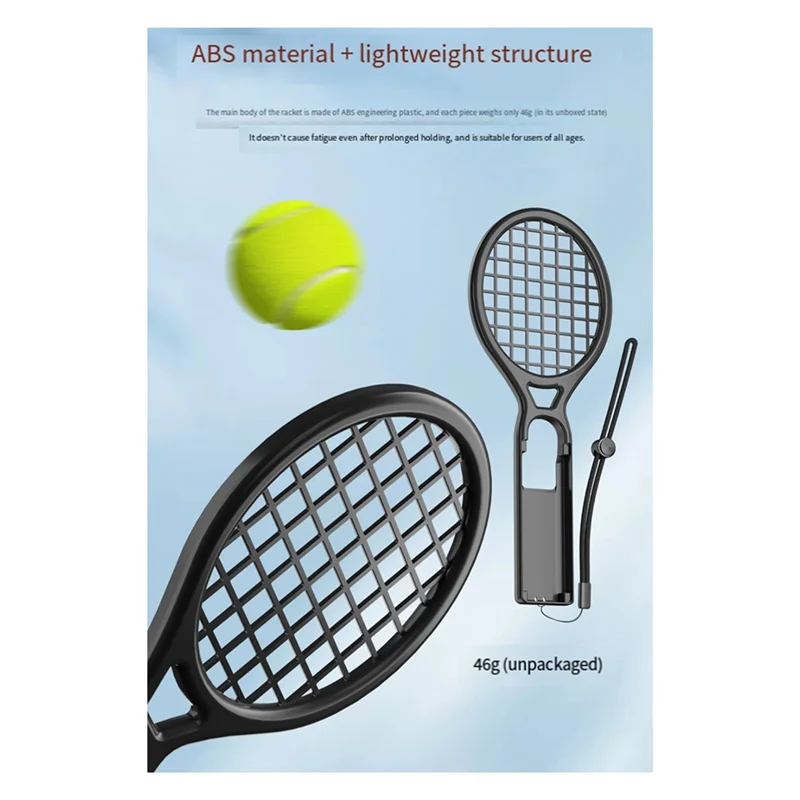 

ABAC-Tennis Racket Controller Grips 2Pcs For Nintendo Switch 2 NS2 Joy Con Handle NS N-Switch Game Console Accessories A