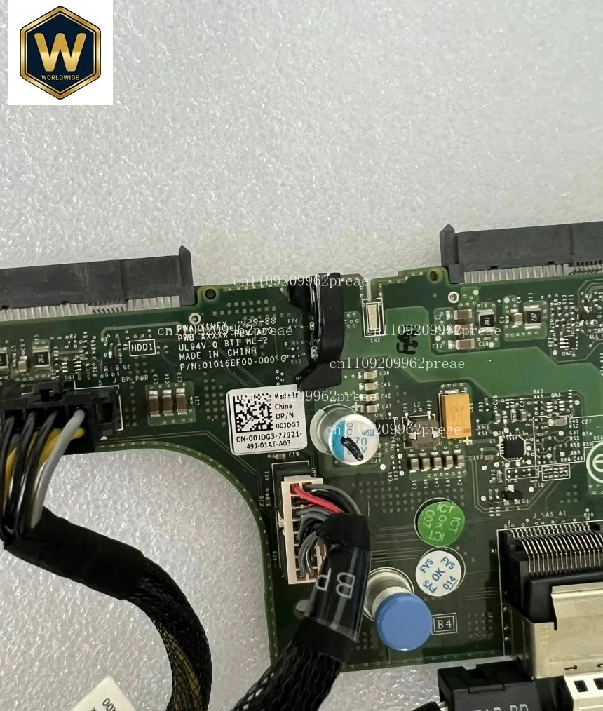 SX For Dell R720XD Server 2.5-inch Rear Mounted Extended Hard Drive Backplane 00JDG3 with Cable