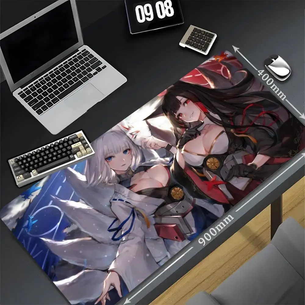 Game Azur Lane Mouse Pad 90x40 cm Kawaii Desk Mat Xxl Pc Gamer Gaming Computer Offices Anti-knock Mousepad Keyboard