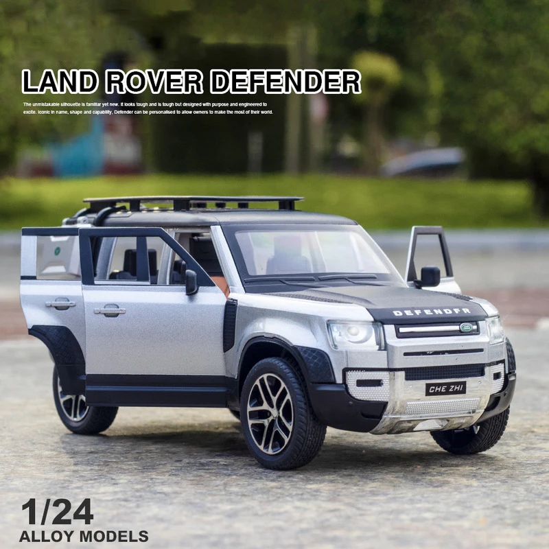 New 1:24 Land Rover Defender SUV Toy Alloy Car Diecasts & Toy Vehicles Car Model Miniature Scale Model Car Toys For Kids Gifts