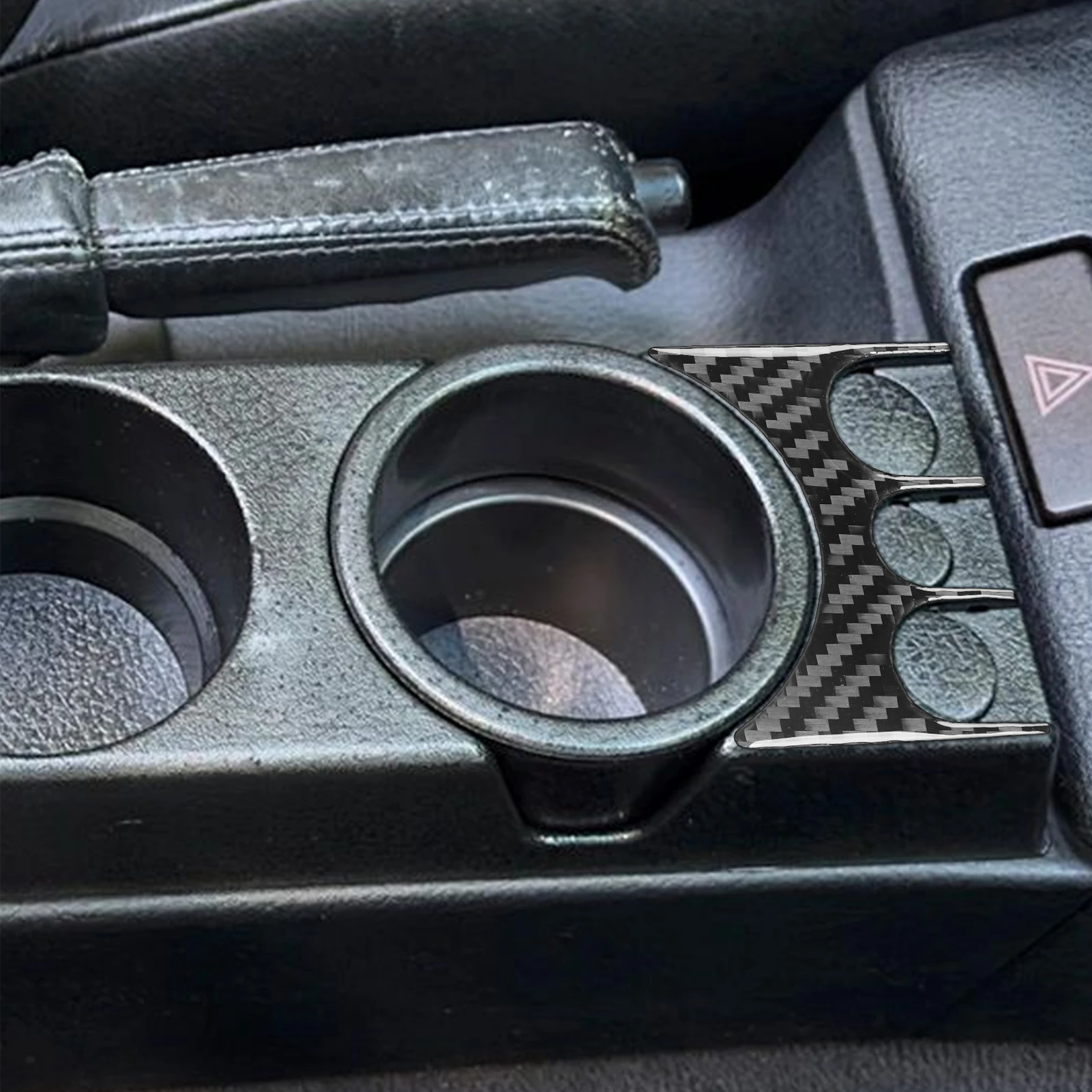 Real Carbon Fiber Car Accessories Center Console Decorative Trim Cover Soft Sticker For BMW E36 3 Series/M3 1994 1995 1996 view 3