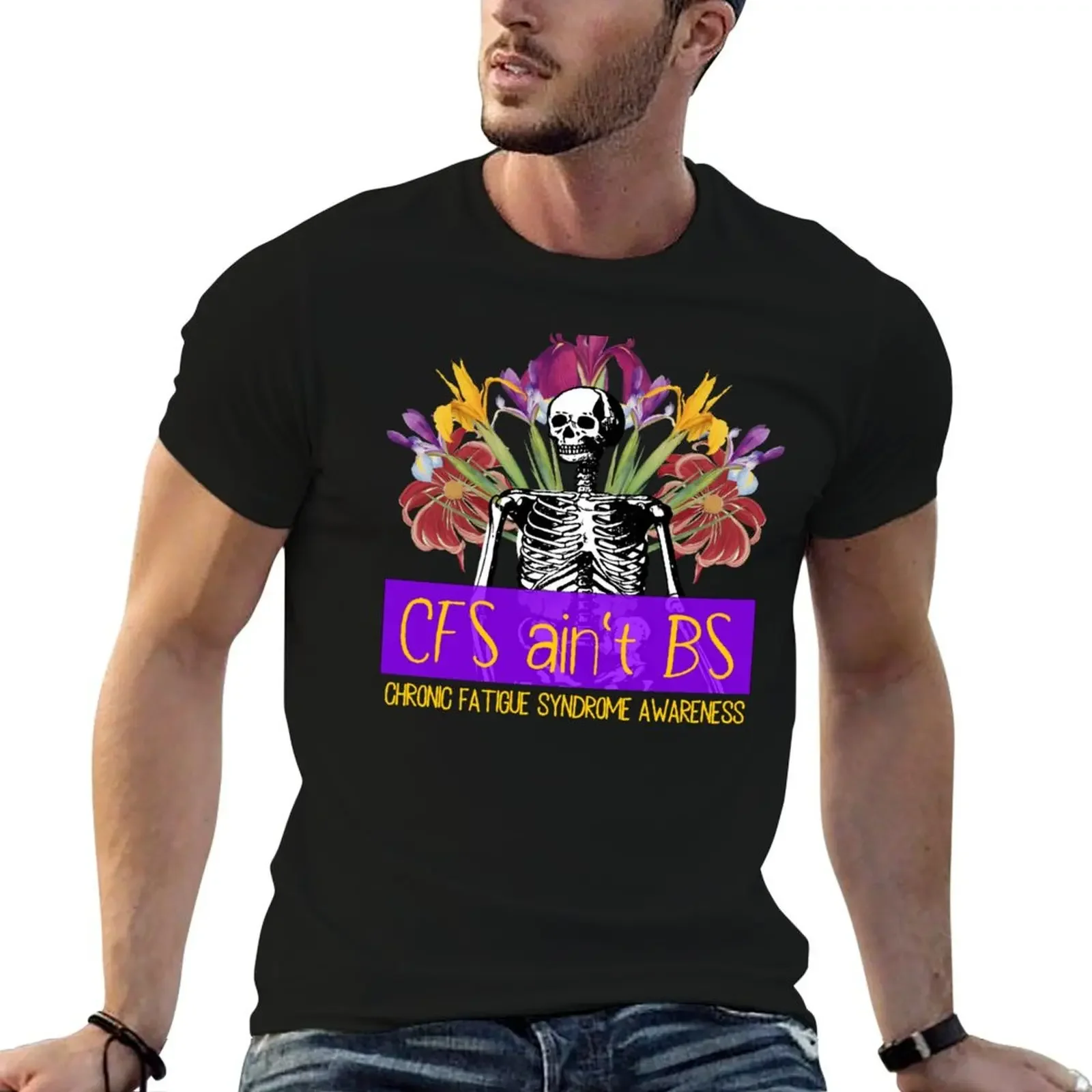 CHRONIC FATIGUE SYNDROME AWARENESS PHYSICAL ILLNESS ICI T-Shirt anime tshirt boys animal print tops outfits for men