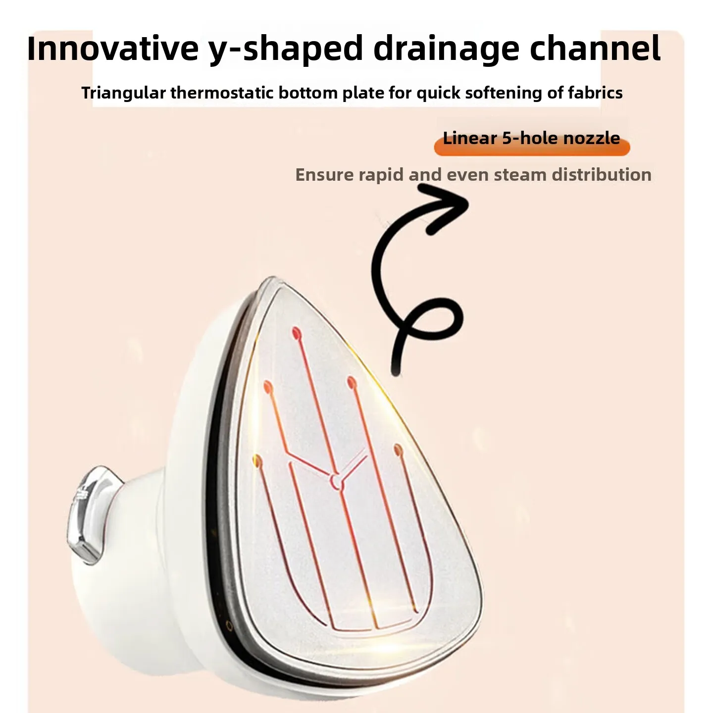 Portable Handheld Garment Iron White Large Panel Dry Wet Dual Use Mini Steamer for Clothes Travel Home Daily Use 휴대용 다리미