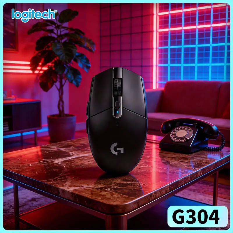 Logitech G304 LIGHTSPEED Wireless Gaming Mouse 12000 DPI HERO Sensor 1ms Latency 250hr Battery High Precision Sensors Users