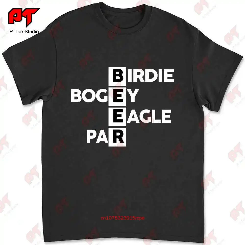 Birdie Bogey Eagle Par Beer Love Golf T-shirt Tee 7E95