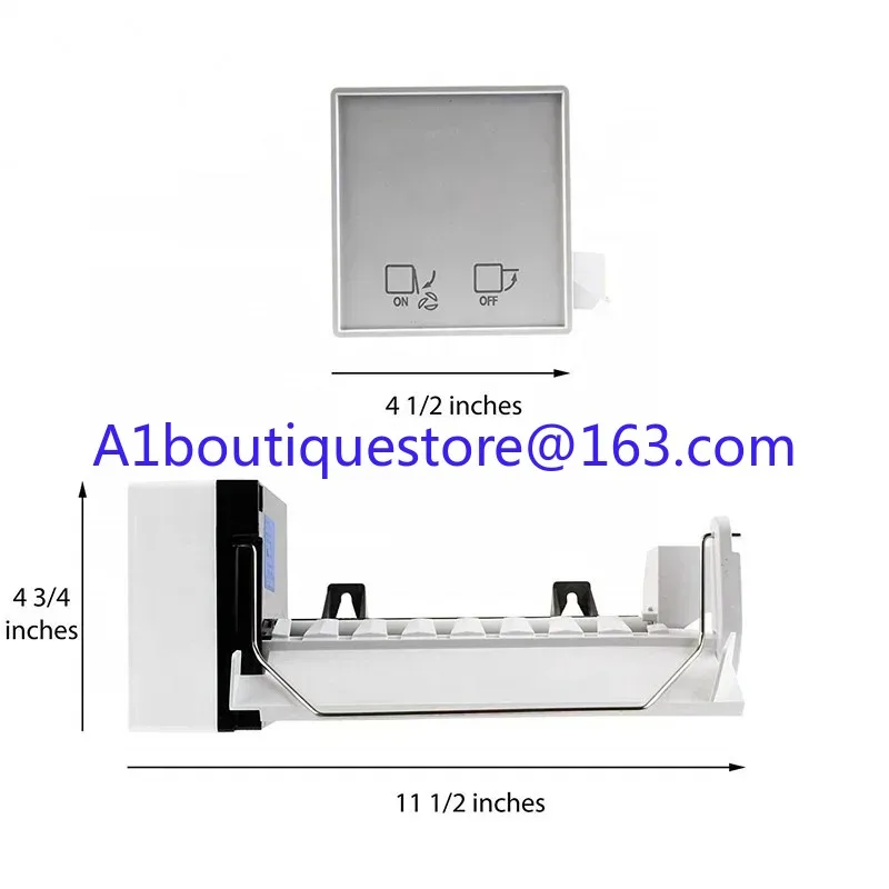 Refrigerator Ice Maker Assembly white Icemaker