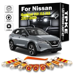 TPKE LED Interior Reading Trunk Sunvisor Light Kit For Nissan Qashqai J10 J11 J12 2007-2019 2020 2021 2022 2023 2024 Accessories