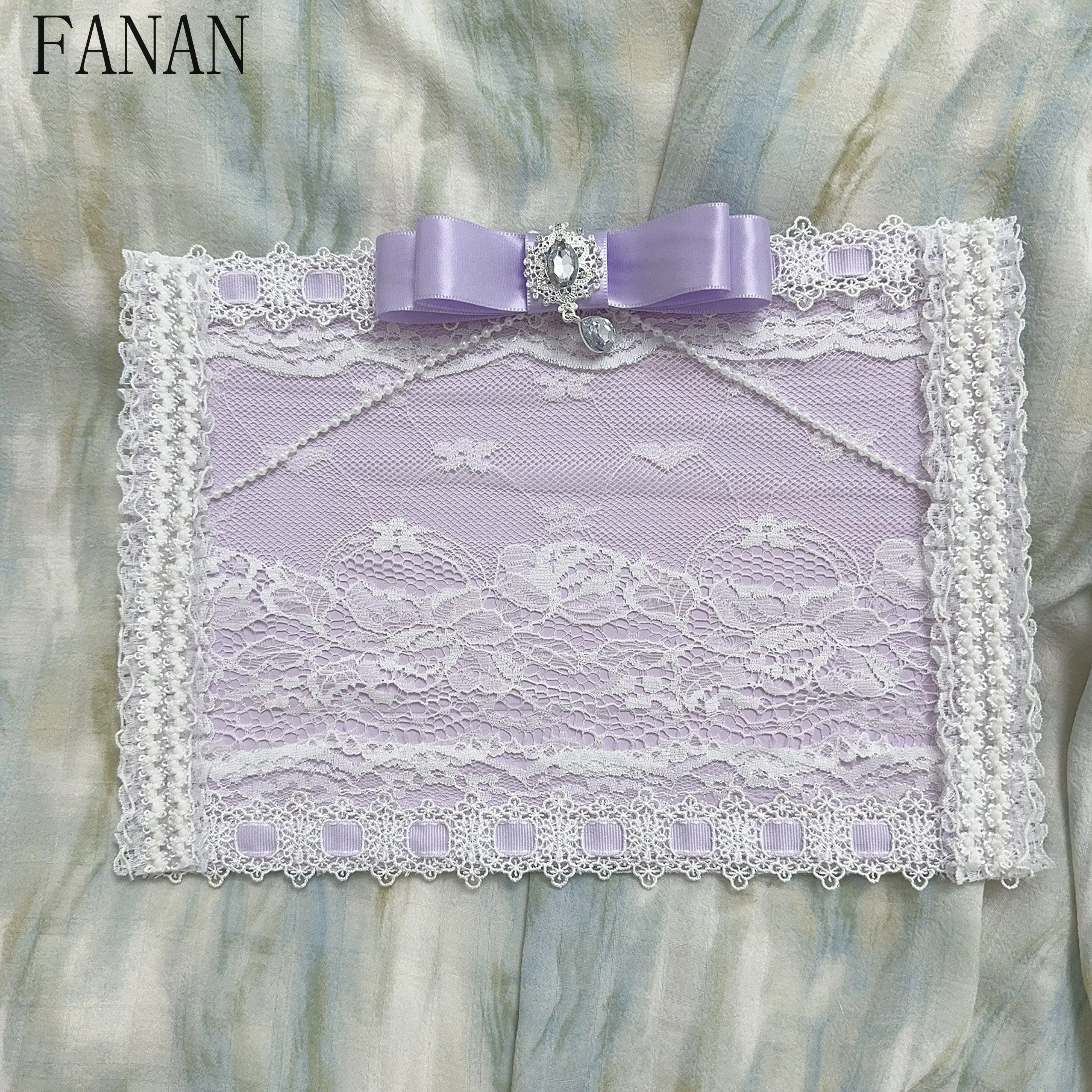 Bag Parts Pain Board Lolita Style Background Boards Original Handmade Lace Large Volume Background Board Ribbon Bags Accessories