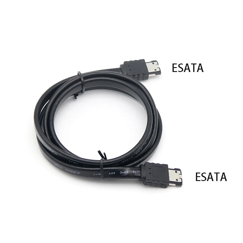 ESATA to ESATA External HDD Data Cable Laptop ESATA Male to Male Plug Convert Cord Notebook Hard Drive Pure Copper Shield Wire