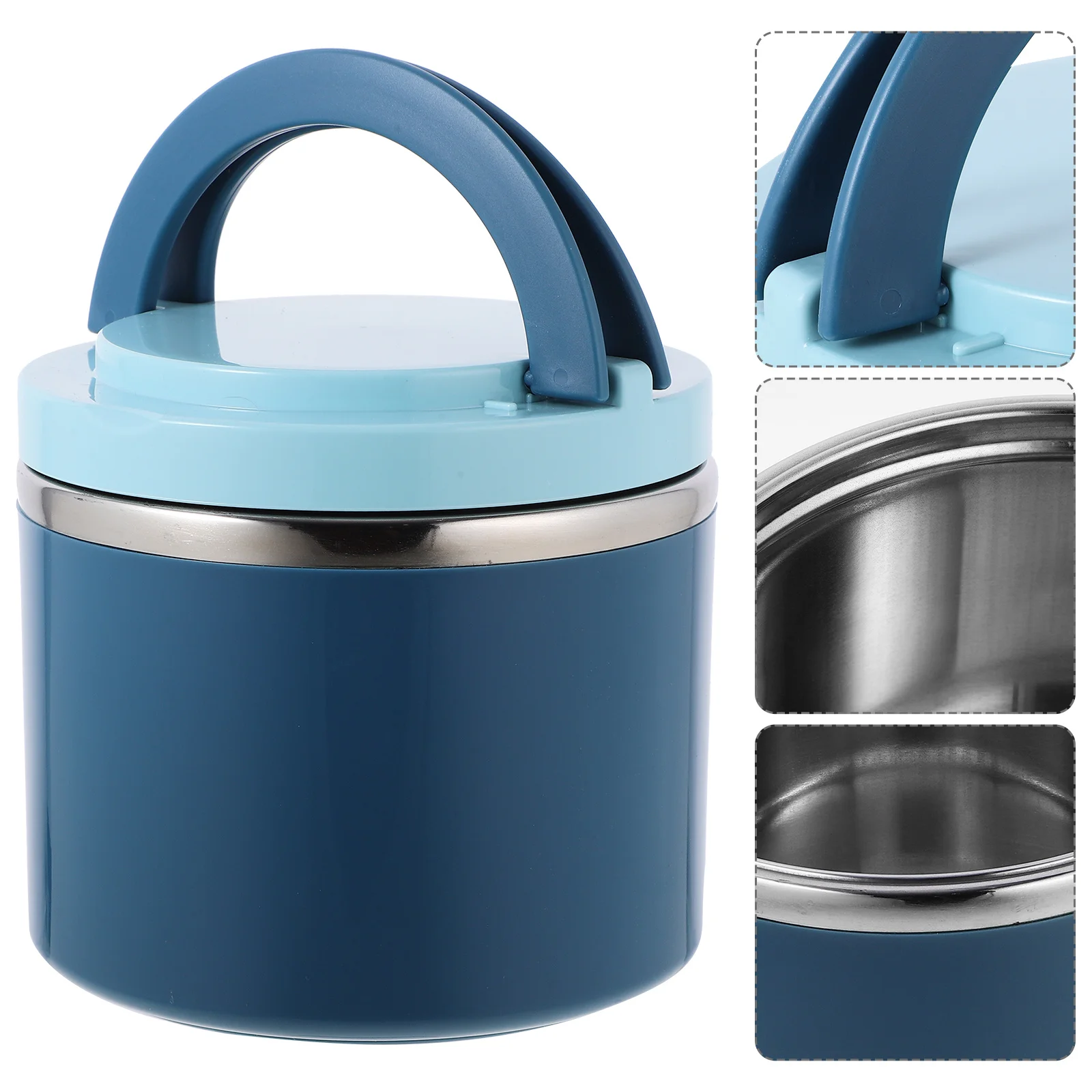 

Breakfast Cup Soup Container Portable Sealed Oatmeal Carrier Anti-Slip Handle Insulated Food Storage For Office Home Travel