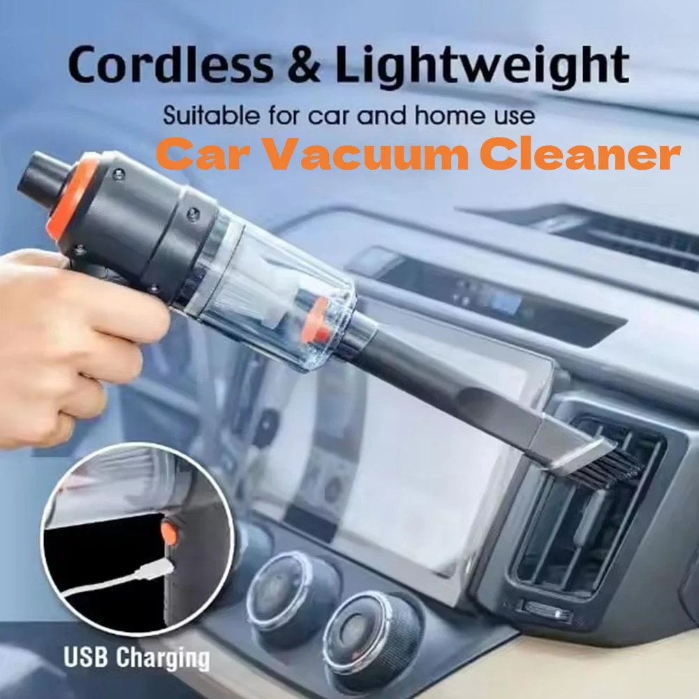 Handheld Car Vacuum Cleaner Portable Blowing Suction Integrated Mini Cordless Vacuum Cleaner For Home Car Lightweight Cleaner