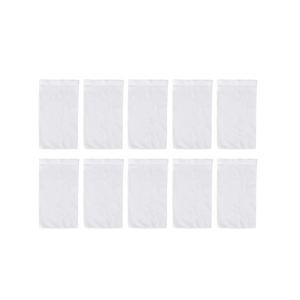 Pool Filter Socks 13x22cm White Polyester Filtration Aid for Swimming Pools Reduces Clogging Extends Equipment Life 5pcs 10pcs
