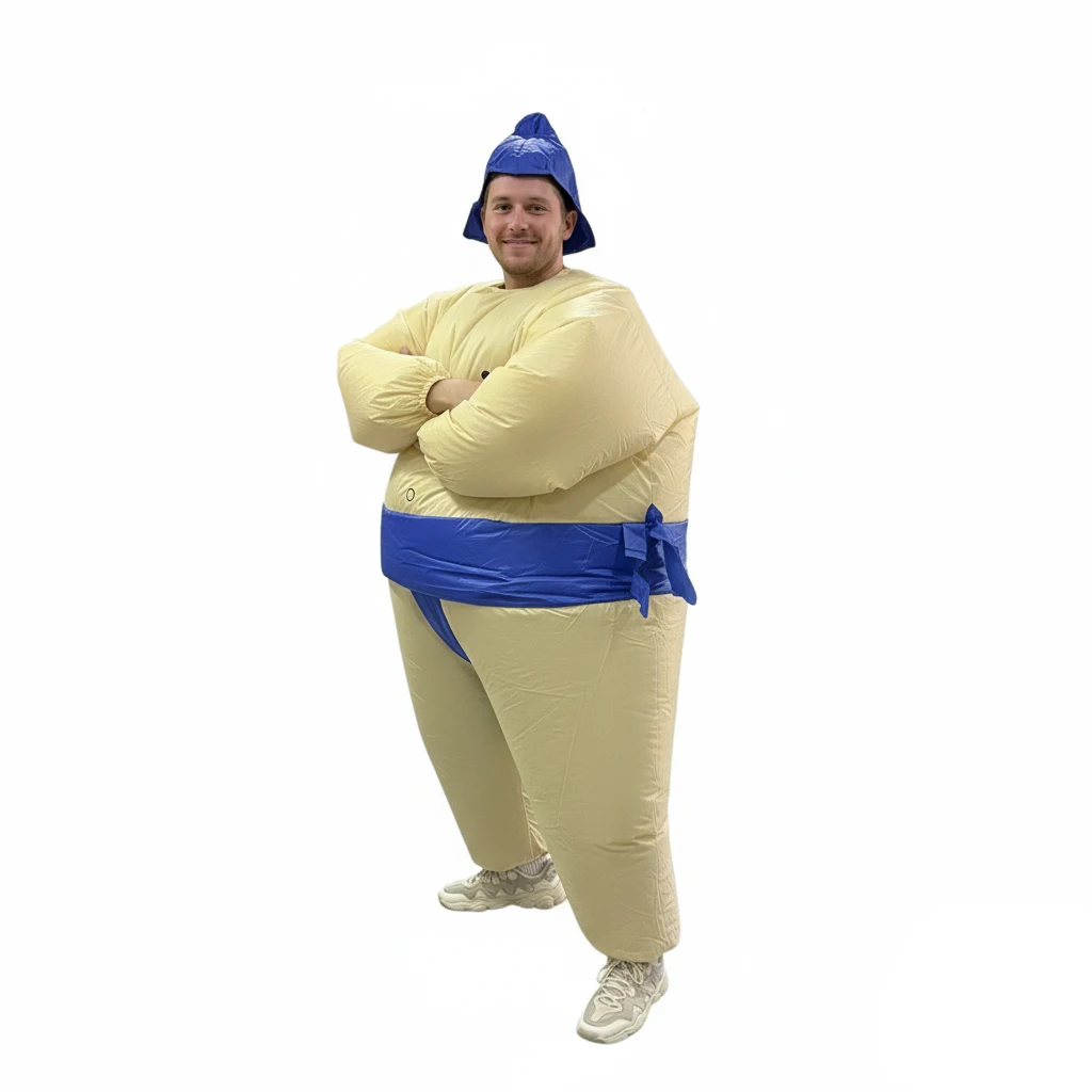 2026 Nuevo Disfraz Inflable de Luchador de Sumo Traje Divertido para Adulto para Fiesta, Cosplay y Regalo Festivo