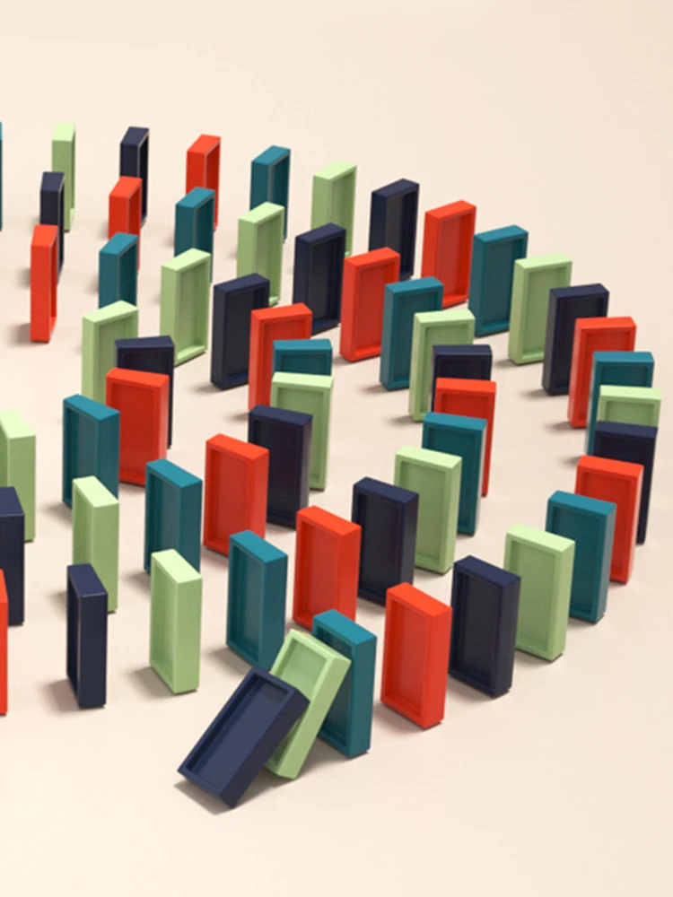 Dominoes Building Games with Lighting And Sound Train Stacking Domino Toys Montreal Educational Toys for Boys Girls