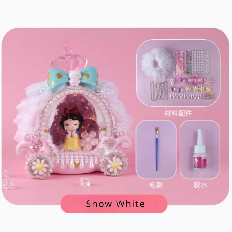 Disney Cartoon gefroren Elsa Schnee wittchen die kleine Meerjungfrau Ariel DIY gemacht Nachtlicht Desktop-Modell Spielzeug Ornamente kreative Geschenke