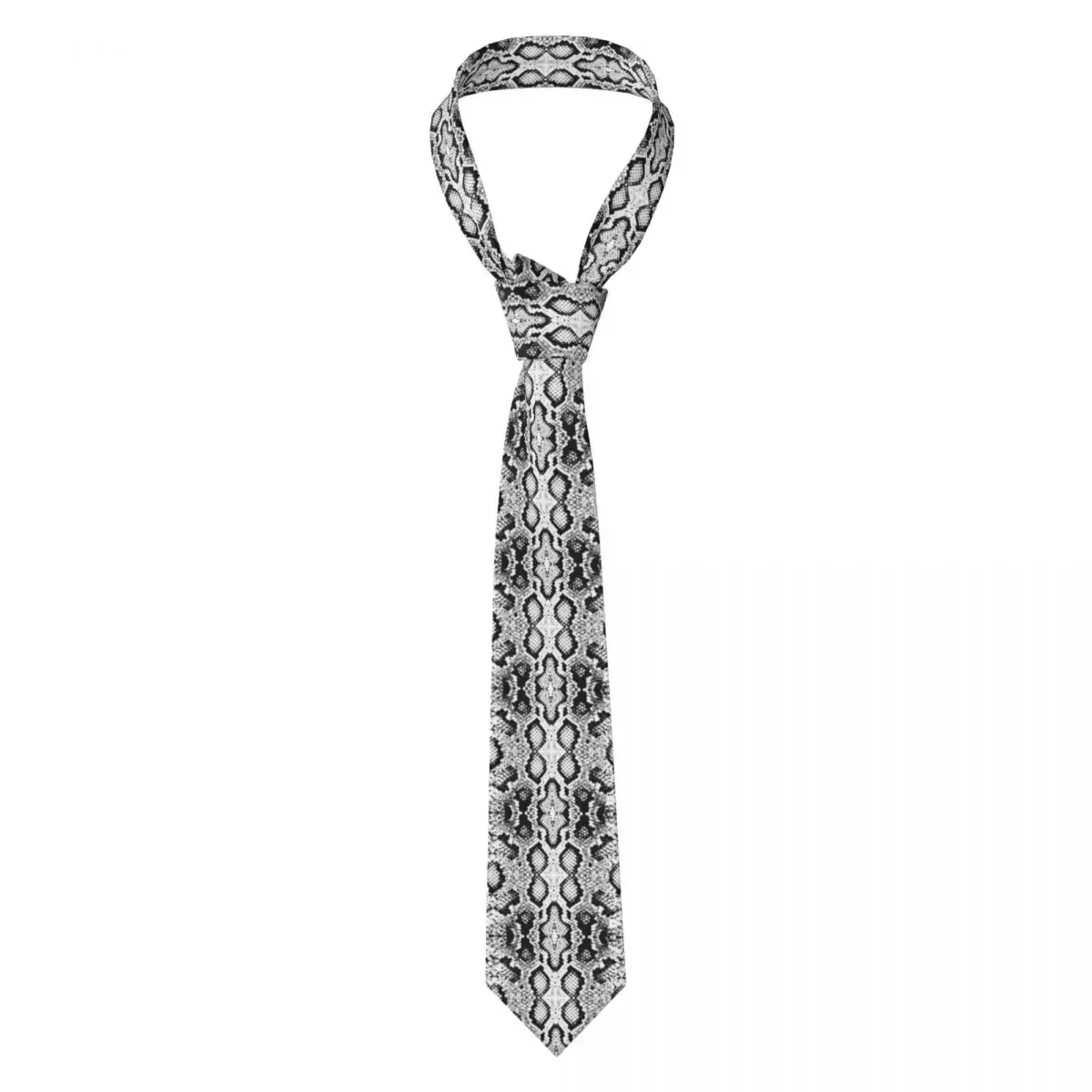 Formal Skinny Neckties Classic Men's Snake Skin Scales Texture Wedding Tie Gentleman Narrow