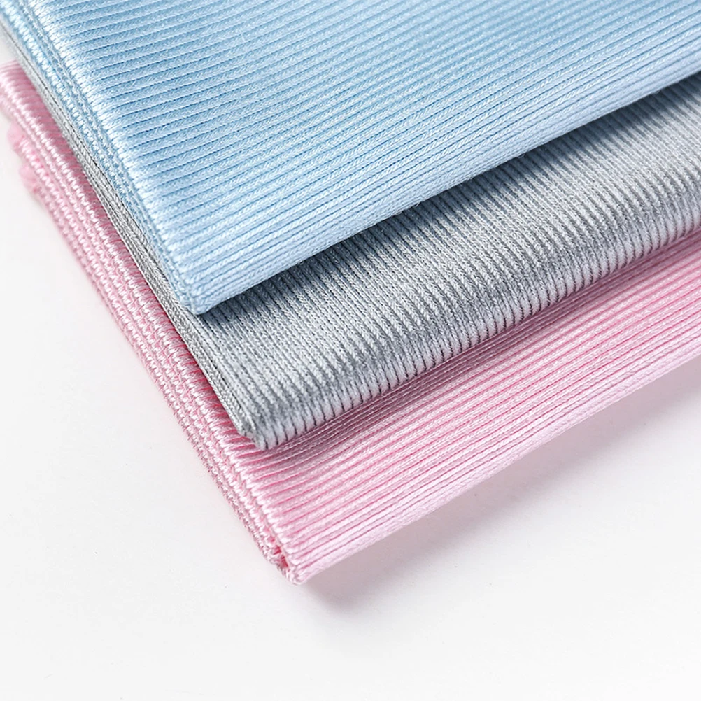 

3pcs Microfiber Dishcloths Cleaning Cloths Kitchen Glass Stainless Steel Strong Absorbent Durable Household Supplies Mixed Color