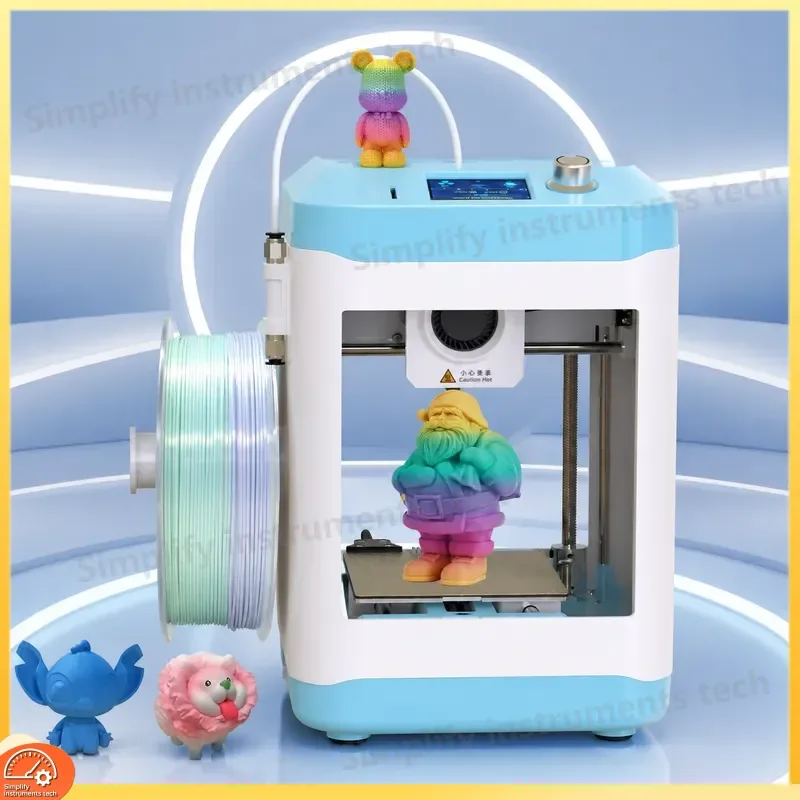 High Speed FDM 3D Printer Auto Leveling 250mm s Small Desktop DIY Kit 100x110x100mm Build Volume for Kids Toys Education