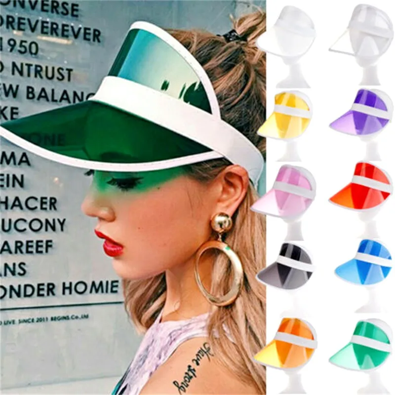 Summer Pvc Transparent Baseball Cap Sun Hat Unisex Anti-Uv Plastic Women Men Casual Sport Empty Top Hats Children Sunscreen Caps