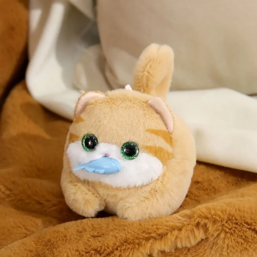 Porte-clés en peluche en forme de queue de chat, jouet de dessin animé, pendentif mignon Kawaii