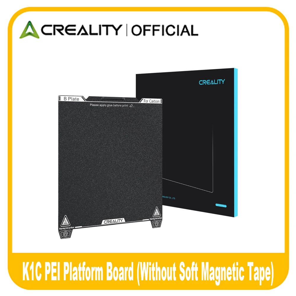 Creality K1C Build Plate 235x235mm PEI Sheet Magnetic Flexible Spring Steel Bed Plate for K1/K1C/Ender 3/Ender V3 KE/SE