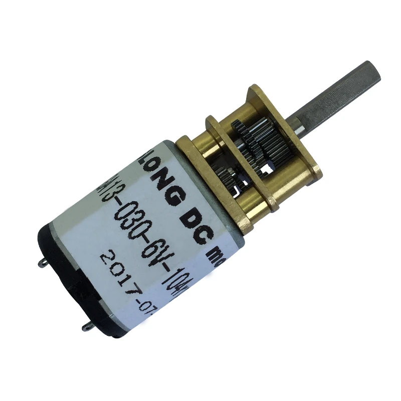 JGA13-030 Gear Motor 13mm Miniature Precision Metal Gear Box Electronic Lock 6V 104RPM
