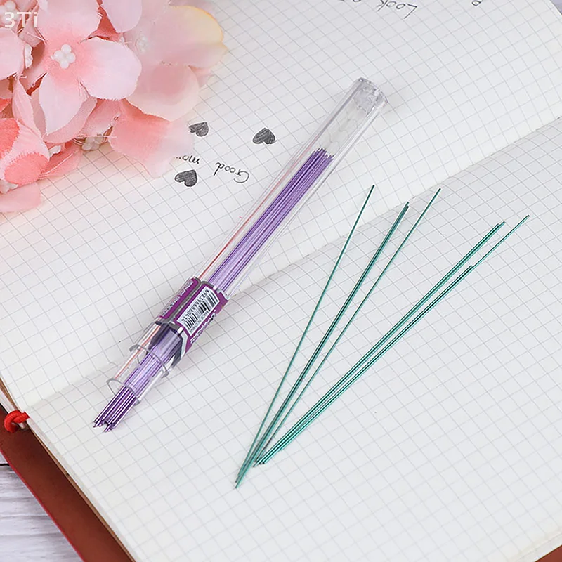 10 หลอด 0.5 มม.2B ดินสอเติมดินสอที่มีสีสันดินสออัตโนมัติเปลี่ยนดินสอ Core Sketch Drawing อุปกรณ์