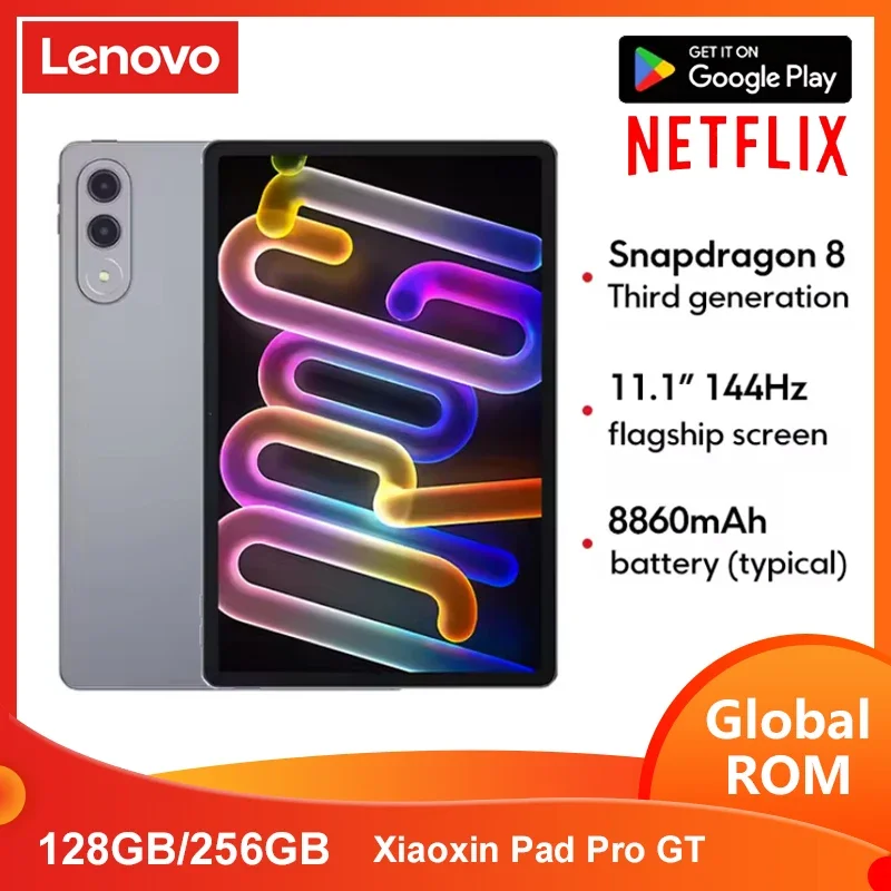 New  Lenovo Xiaoxin Pad Pro GT Tablet 11.1'' 3.2K LCD 144Hz Display Snapdragon 8 Gen 3 CN Version  8860mAh Android Pad P