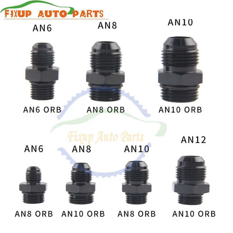 Straight AN To AN Male Coupler Reducer Union AN6 AN8 AN10 AN12 Oil Fuel Hose End Adapter Cooling Radiator Performance Parts