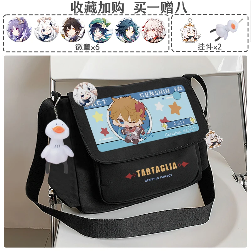 Fashion Anime Nahida Klee Cosplay Shoulder Bags Backpack Student Casual Large Genshin Impact Wanderer School Ancient For Gifts