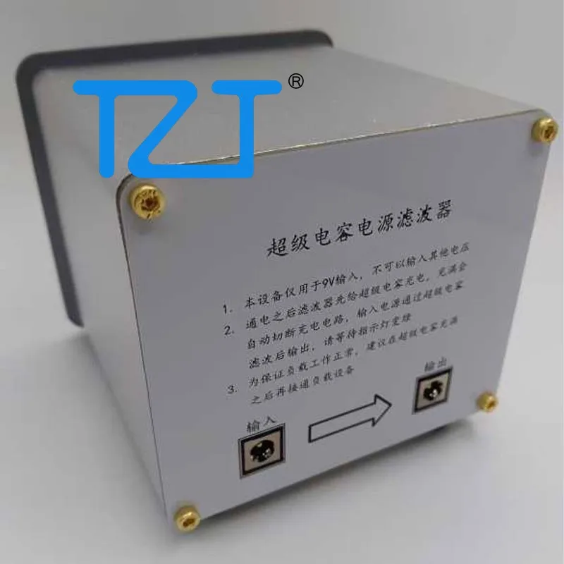 Filter Daya Superkapasitor TZT SCF-9V (Unit Utama) dengan Arus Output 3A untuk Catu Daya 9V DC