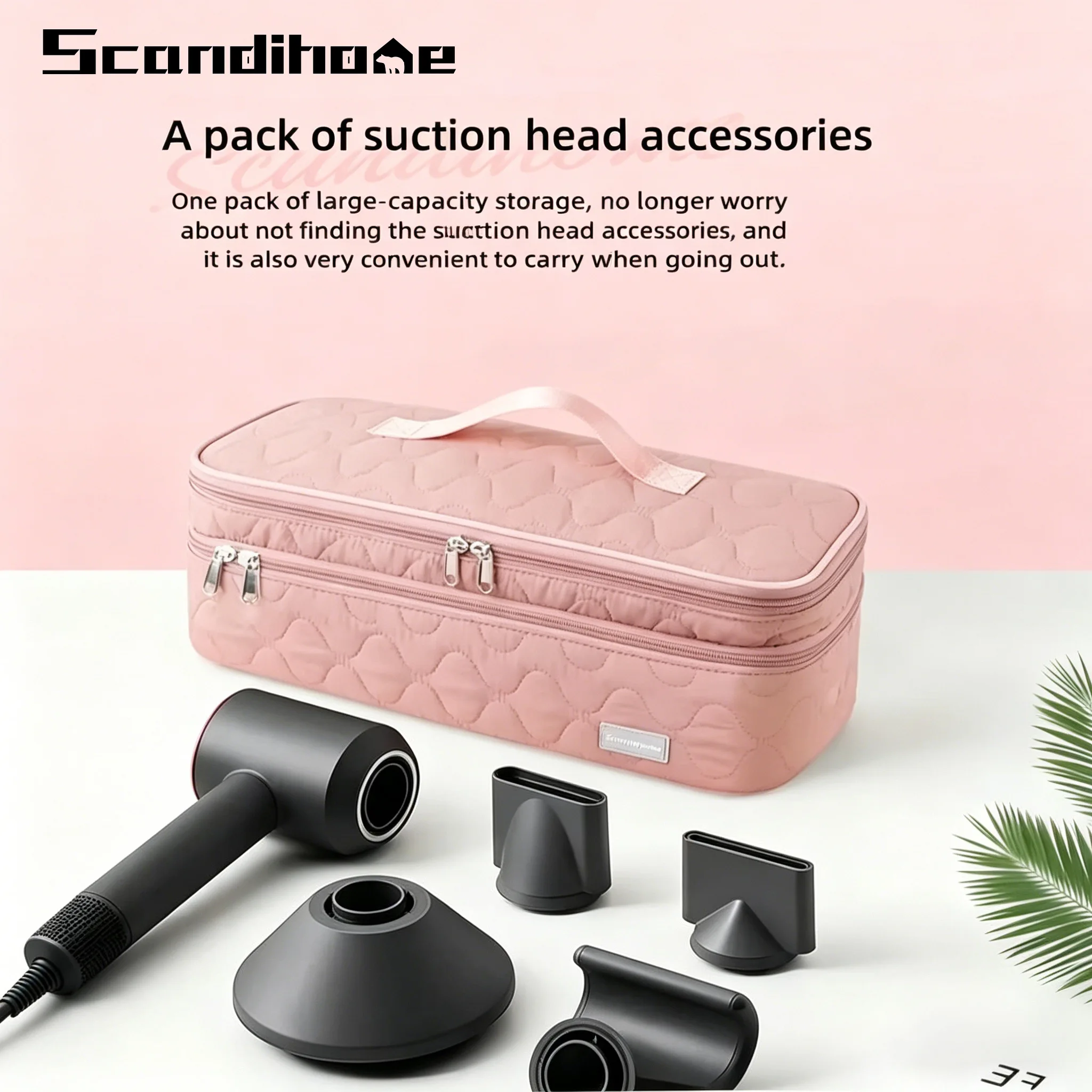 Portable Hair Dryer Handbag Travel Carrying Case Multifunction Cosmetic Make Up Storage Bag Women Toiletries Organizer Holder