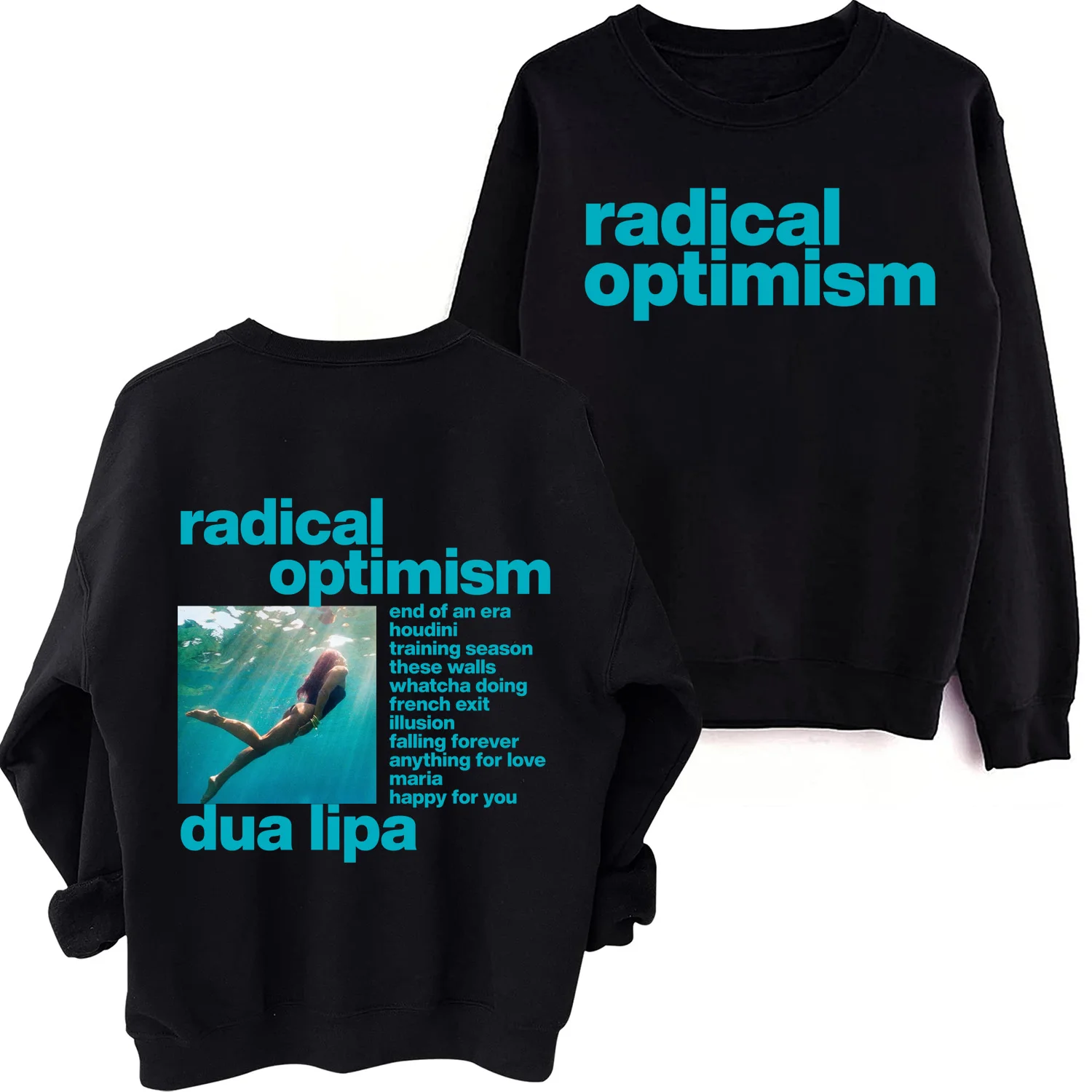 Dua-Lipa Radical Optimism 2024 Sweatshirt Man Woman Harajuku Round Neck Long Sleeve Oversized Sweatshirts