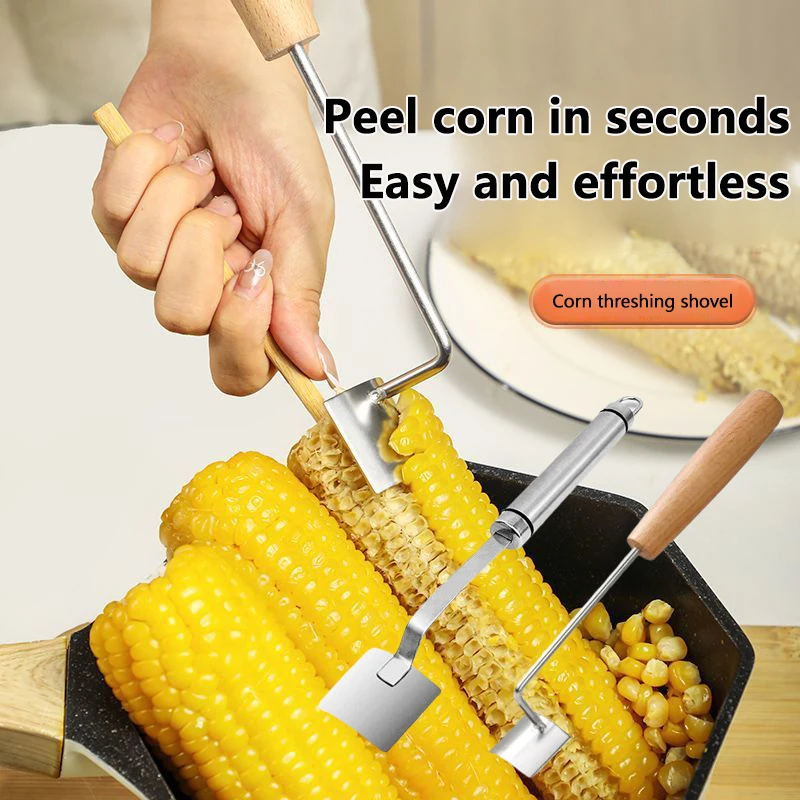 Corn On The Cob Remover Stainless Steel Planer Ergonomic Handle Peeler Peel, Separate & Enjoy Fresh Corn With Minimal Effort