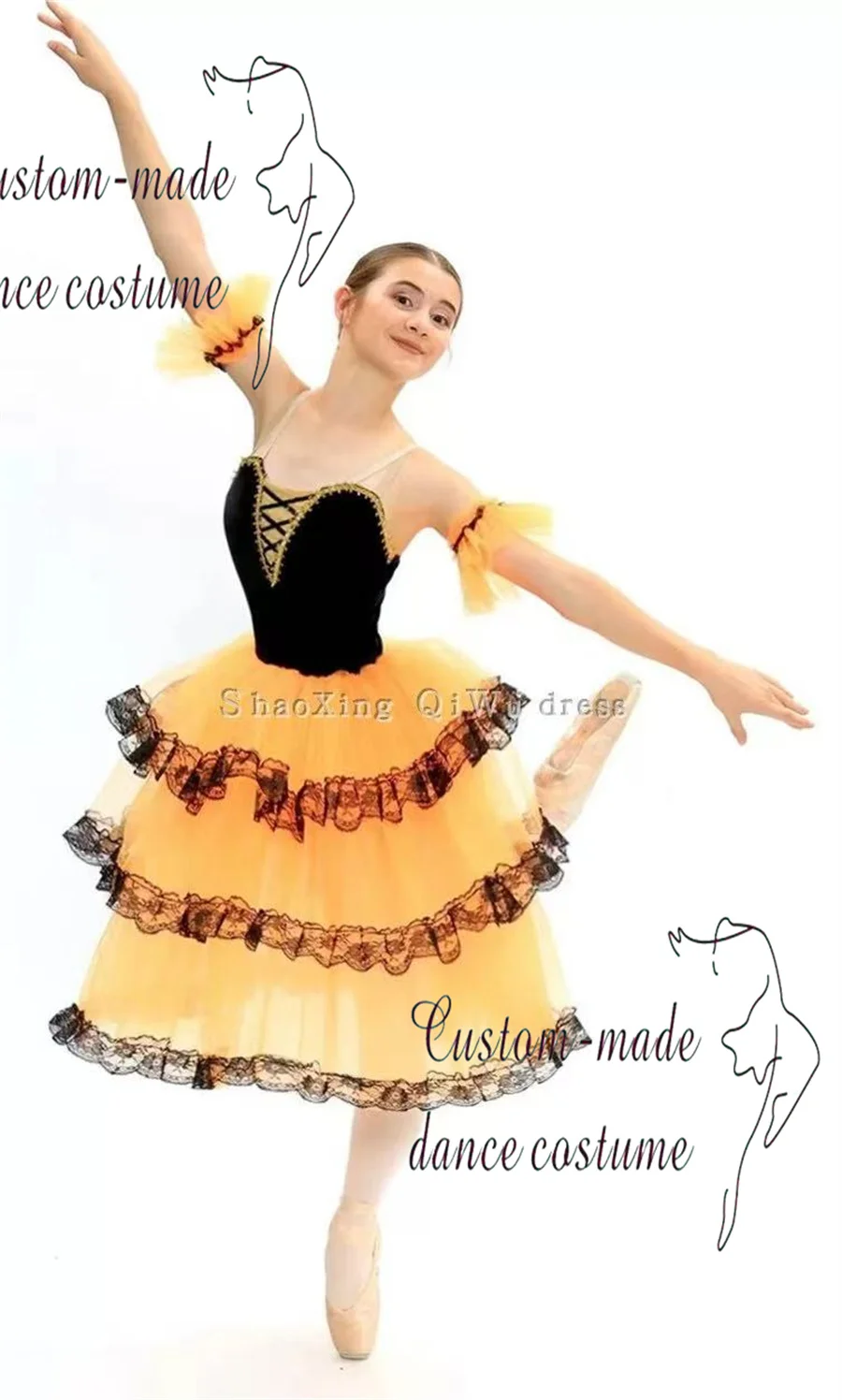 Don Quijote adulto rojo tutú romántico español Kitri vestido de Ballet tutú profesional Ballet traje de baile español para niñas