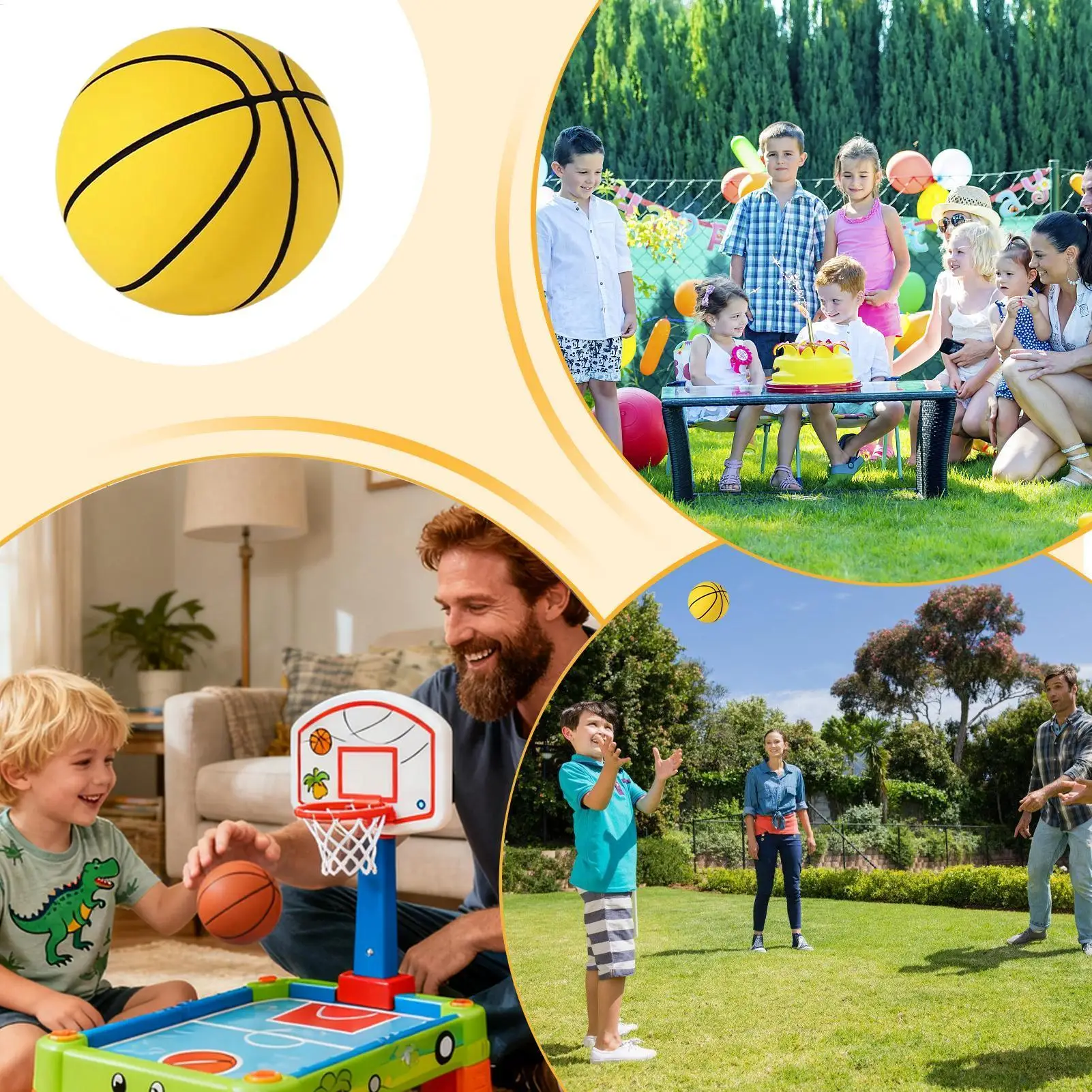 ミニバスケットボールゲームおもちゃ高反発スポーツ2.36インチ小さなバスケットボール子供用屋内男の子幼児屋外パーティー寝室用