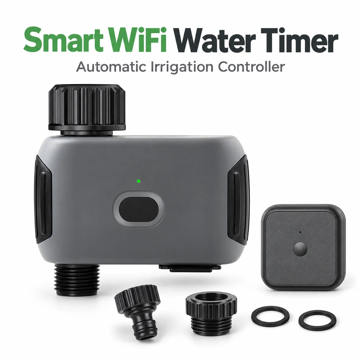 AOLIVIYA WiFi Smart Water Timer Automatic Garden Hose Irrigation Controller Bluetooth Remote Sprinkler Valve For Lawn Patio