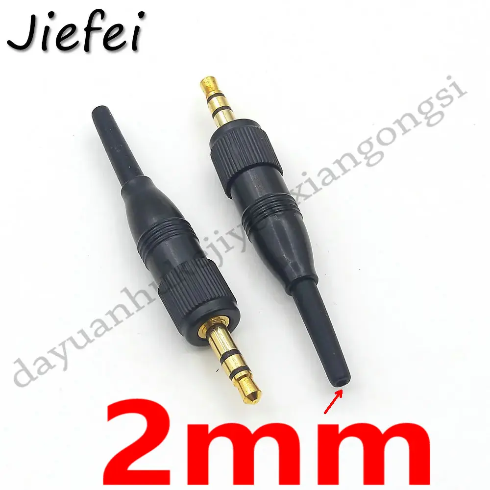 Pulinha Preta com Parafuso Estéreo de 3.5 mm Conector de Bloqueio de Áudio para Sennheiser Sonyd11 v1 P03 Adaptador de Tomada Sobressalente para Microfone