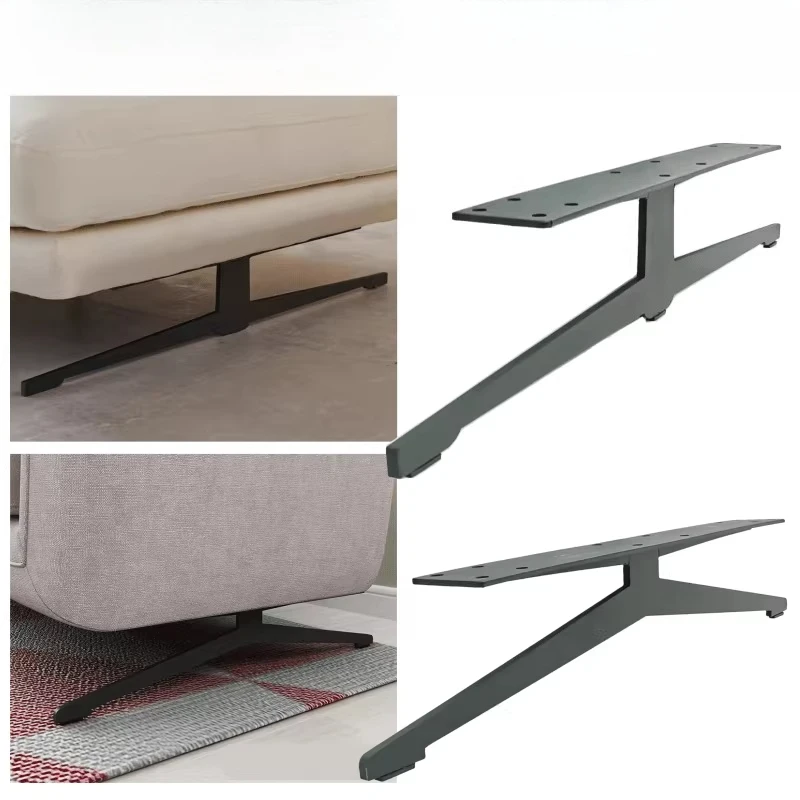 European Style Metal Sofa Legs, Black Furniture Feet, Stable Support Base for Coffee Table TV Cabinet, Durable Replacement