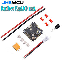 JHEMCU Ruibet F4AIO 12A F411 Flight Controller ICM42688P W/5V BEC Built-in 12A BLHELI_S 1-2S 4in1 ESC 25.5X25.5mm for FPV Drone