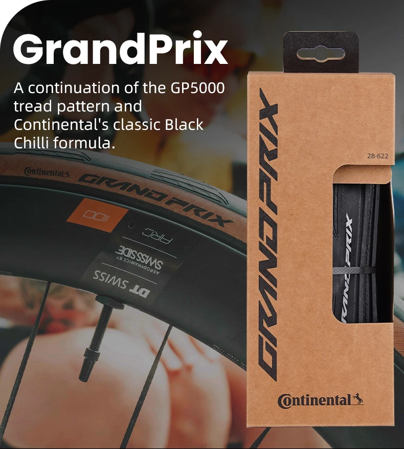 Continental Grand Prix Fahrradreifen 700 X 28C/30C Clincher Fahrradreifen BlackChili Compound Fahrradzubehör Ohne Schlauchlos-Option – Detail 3