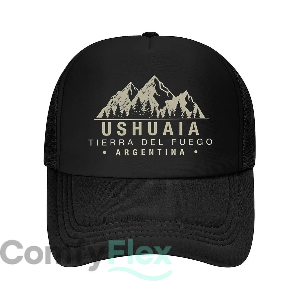 Ushuaia Argentina Turismo - Arte temático Gorra de béisbol de malla Sombrero casual al aire libre para mujer Unisex Mujer