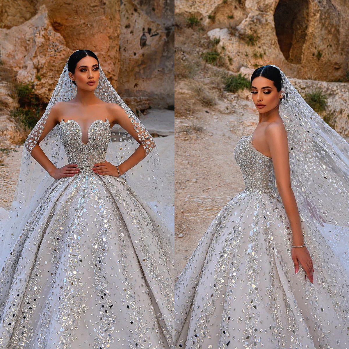 

Великолепное бальное платье Свадебные платья со стразами и кристаллами без бретелек без рукавов Свадебные платья Платье для выпускного вечера Vestido de novia по индивидуальному заказу