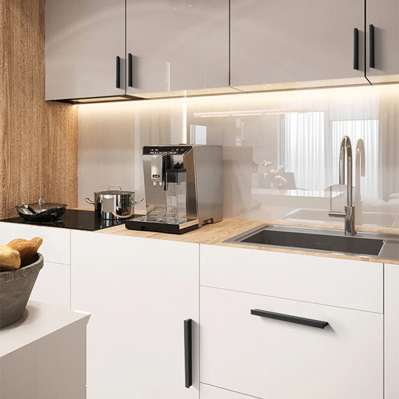 Matte Black Furniture  Gold Kitchen Cabinets Cupboard Pulls Handles for Cabinets and Drawers Wardrobe Pulls Drawer