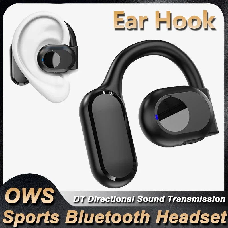 Cuffie Bluetooth senza fili Auricolari a conduzione aerea con microfono Cuffie vivavoce con cancellazione del rumore per la guida degli audio